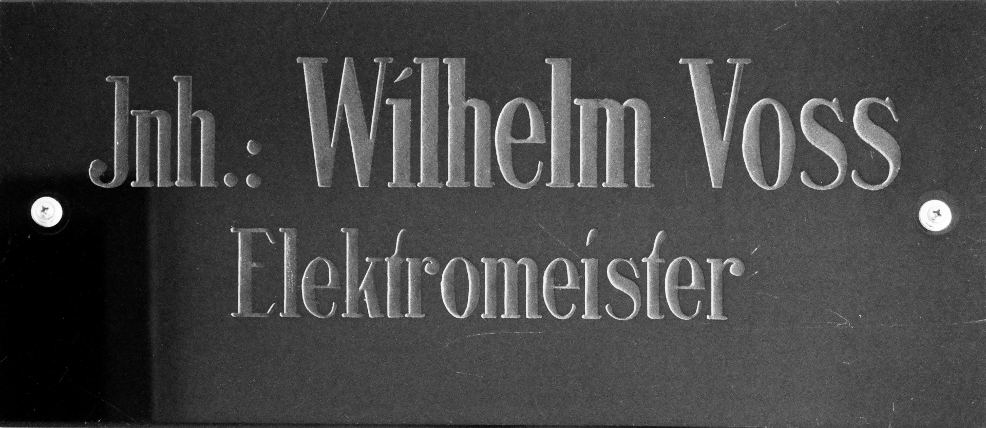 Firmenschild Wilhelm Voss