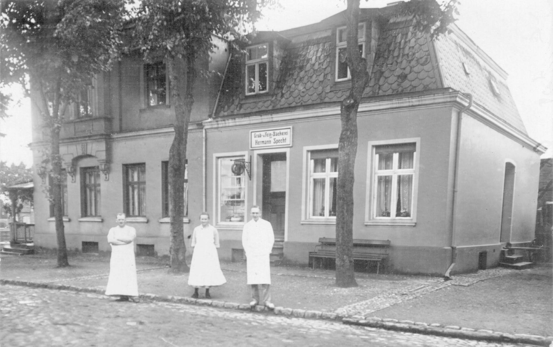 Die Bäckerei Specht in den 1930er Jahren.