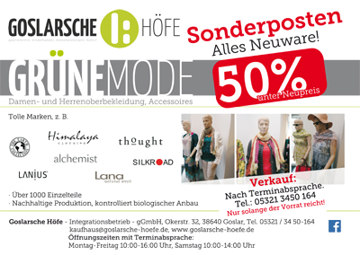 Sonderverkauf Sonderverkauf