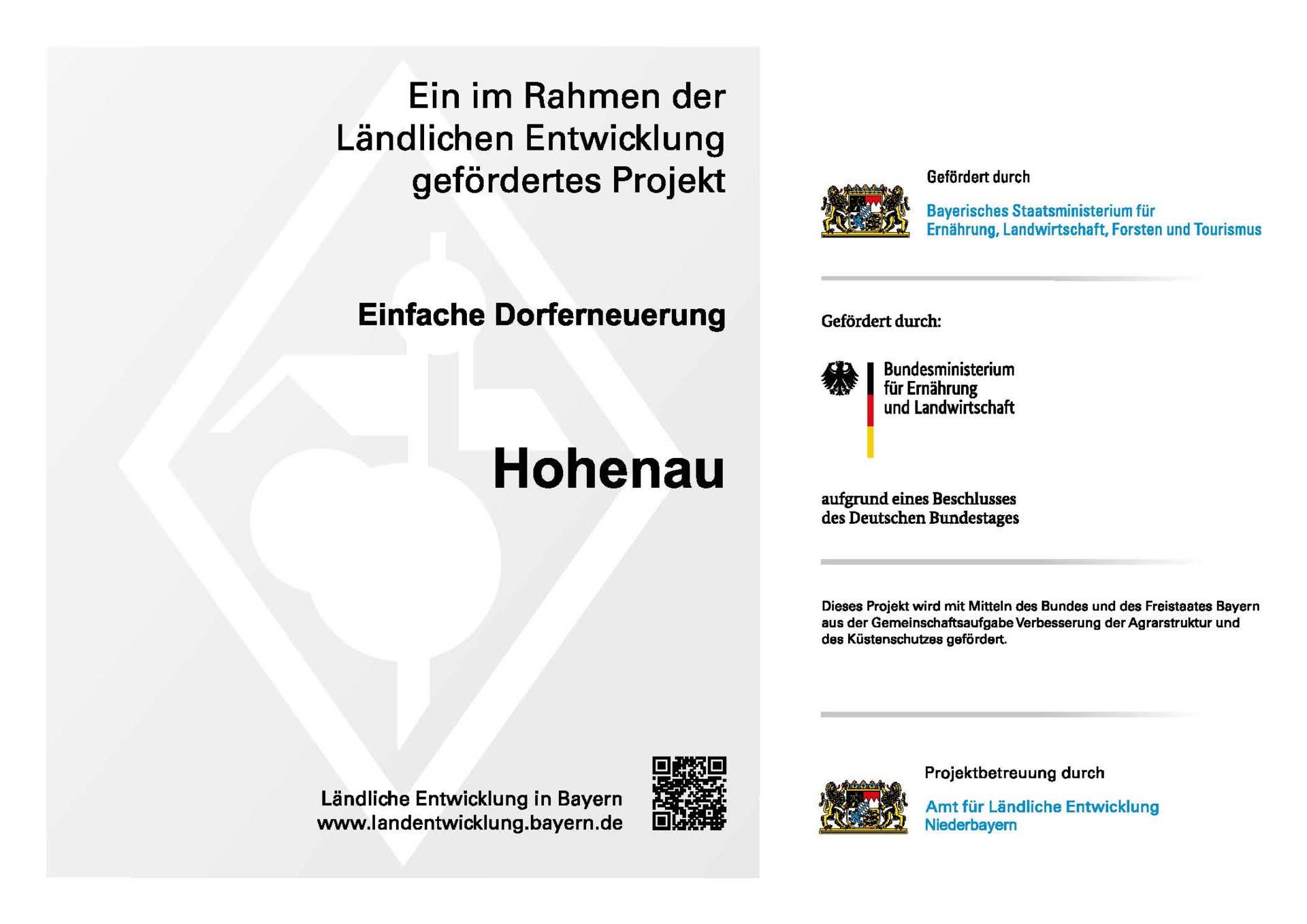 Bekanntmachung Dorferneuerung