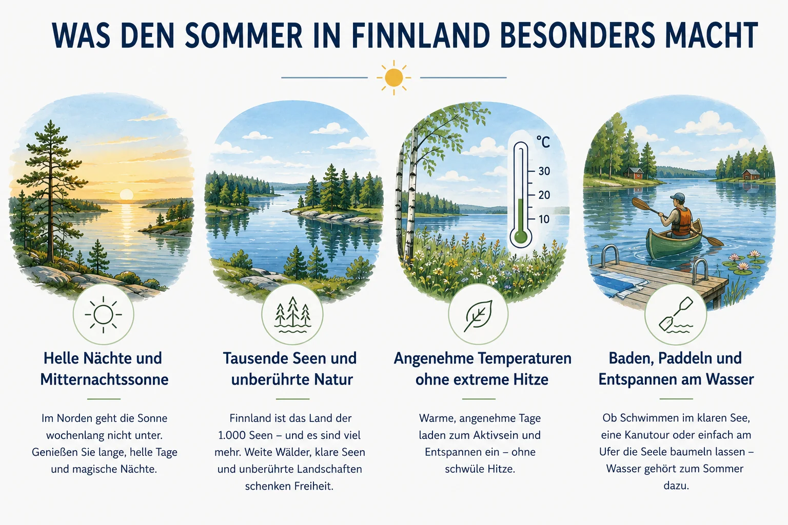 Was den Sommer in Finnland besonders macht