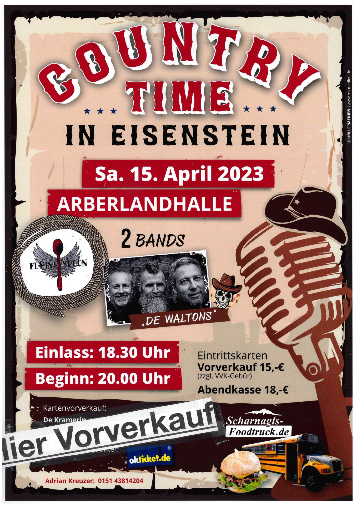 Plakat Country Time in Eisenstein 2023