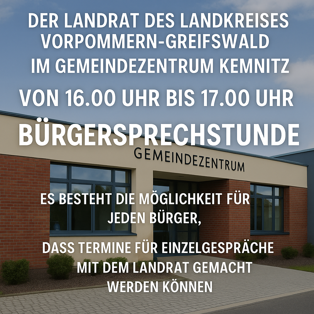 Bürgersprechstunde