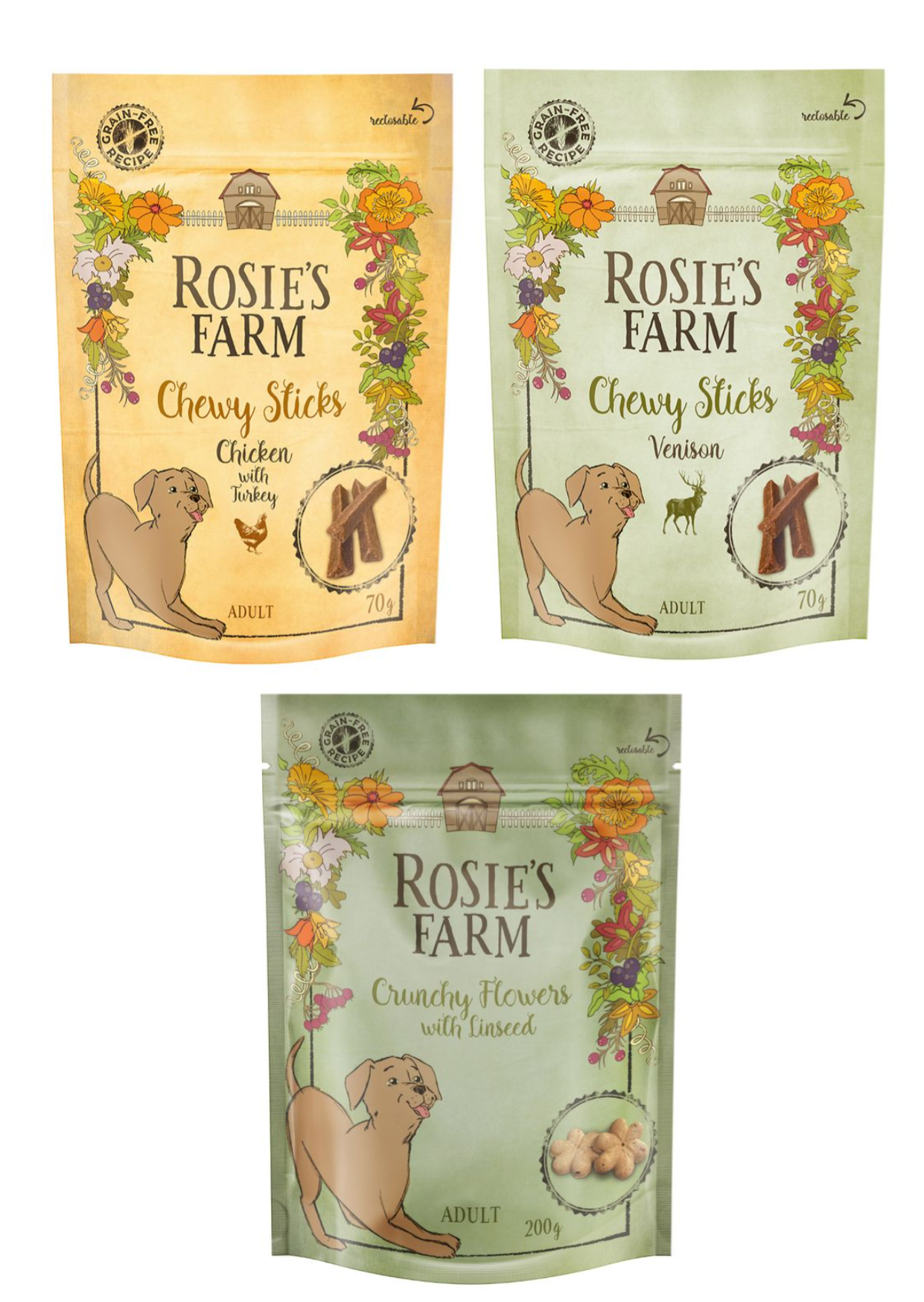 Rosie's Farm - Kausnacks und Crunchy Flowers