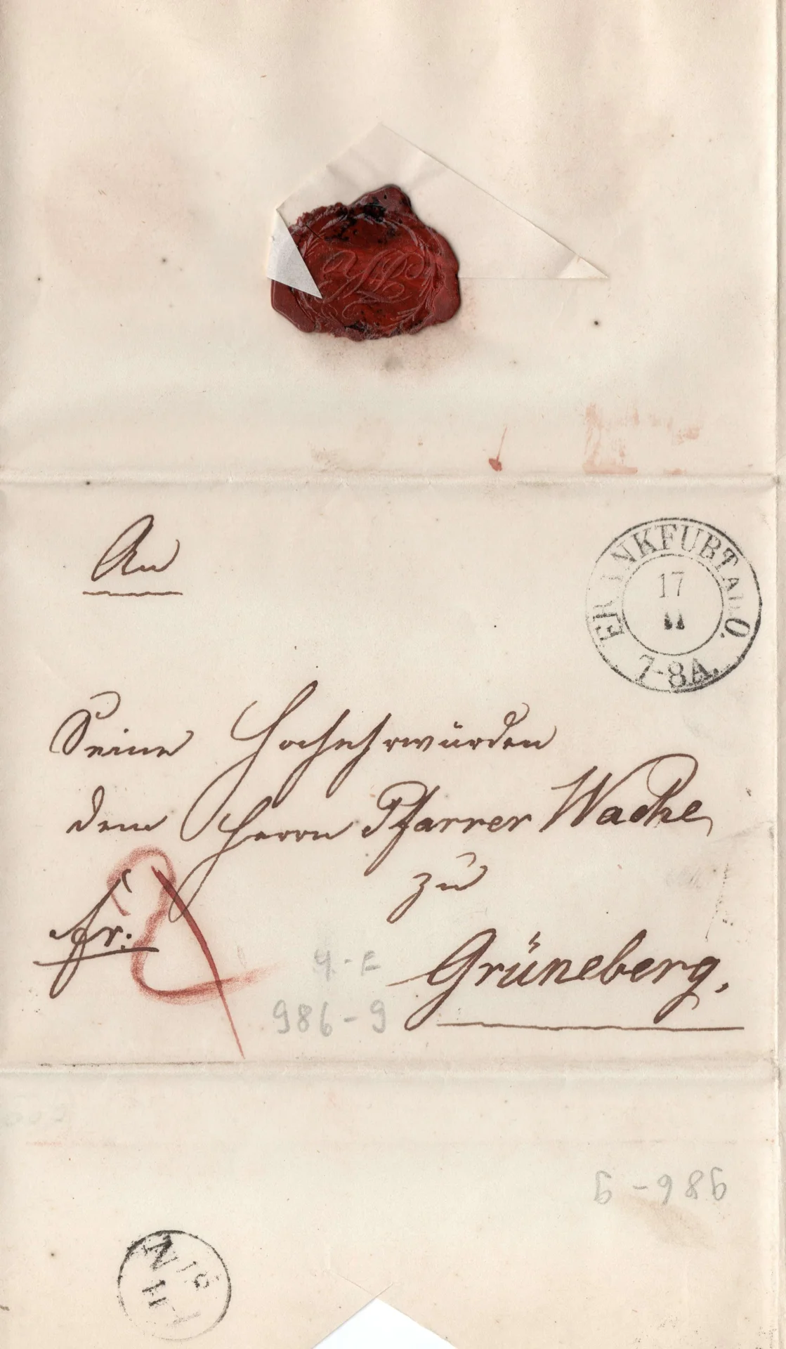 1847 Briefkuvert