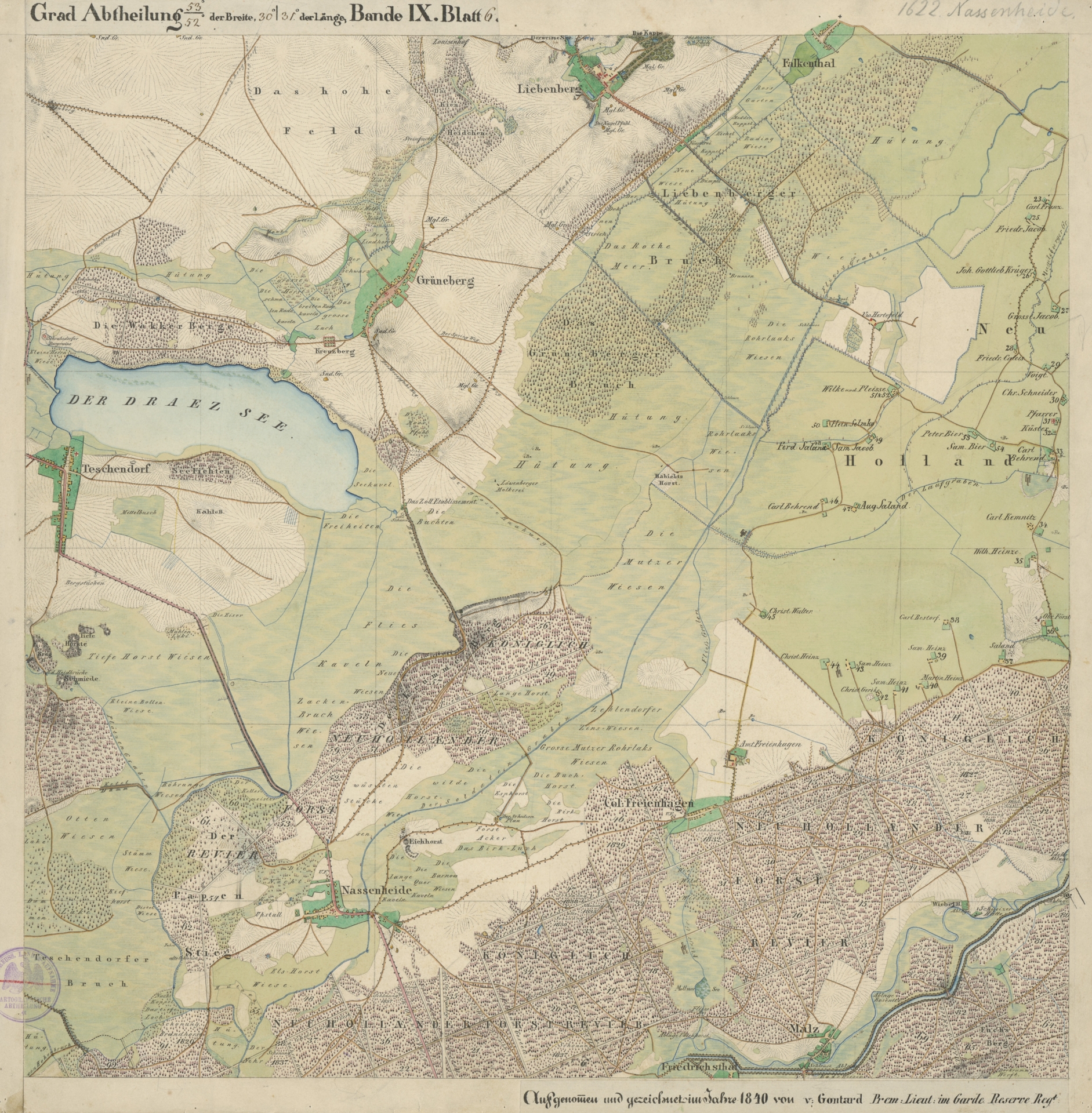 1_Urmesstischblatt von 1840