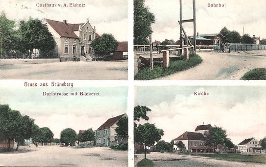 26_Postkarte mit Bäckerei und Gasthaus Elsholz