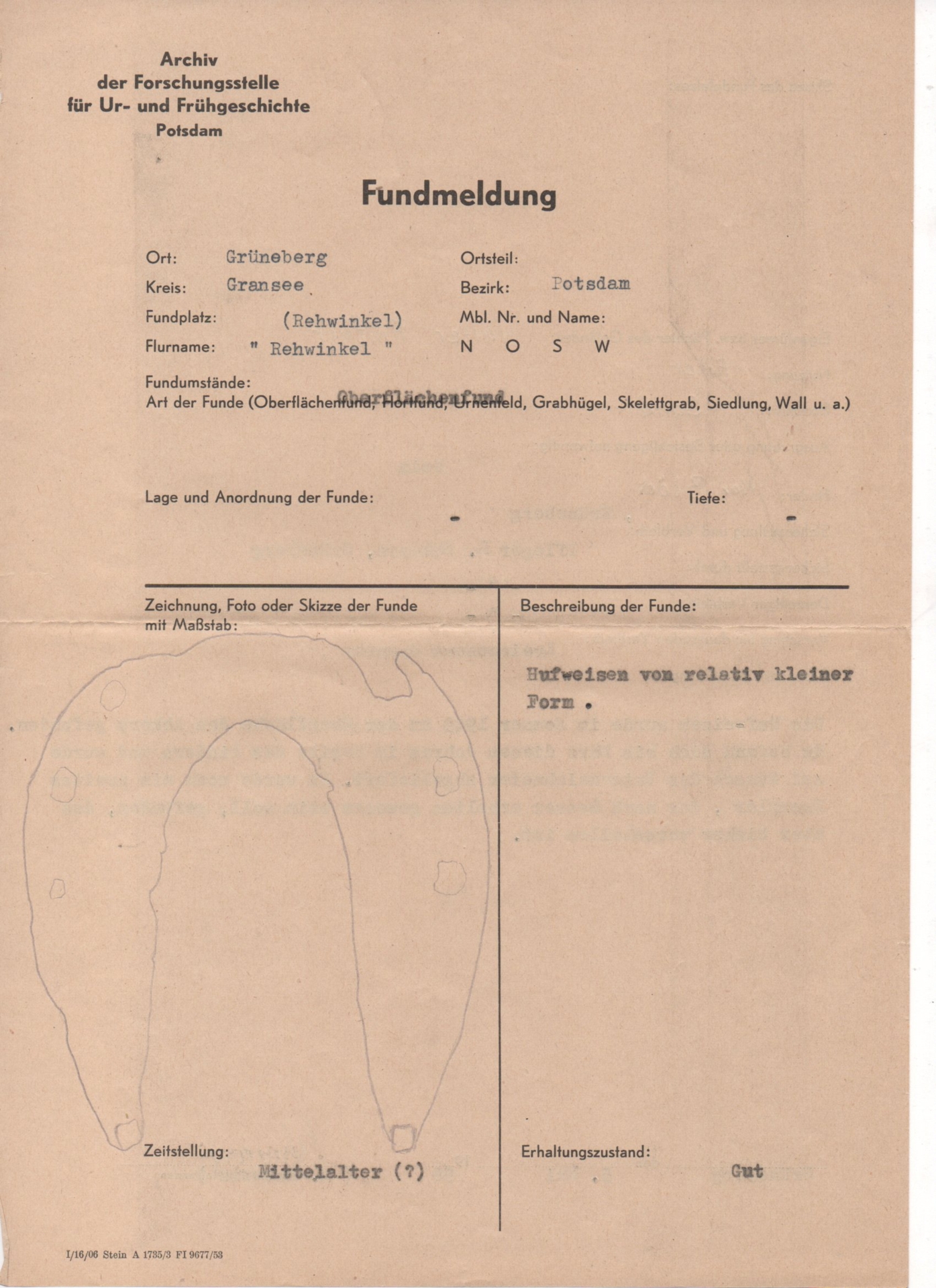 5 Fundmeldung
