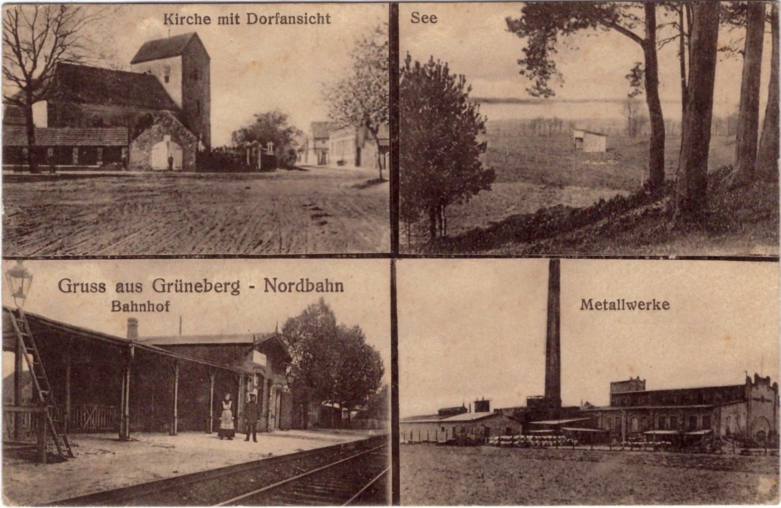 Postkarte Grüneberg Fabrik