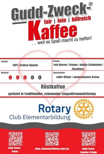 2026-07-28_ETIKETTEN-Vorderseite_Gudd-Zweck-KAFFEE_Rotary-Club-Elementarbildung_V-350