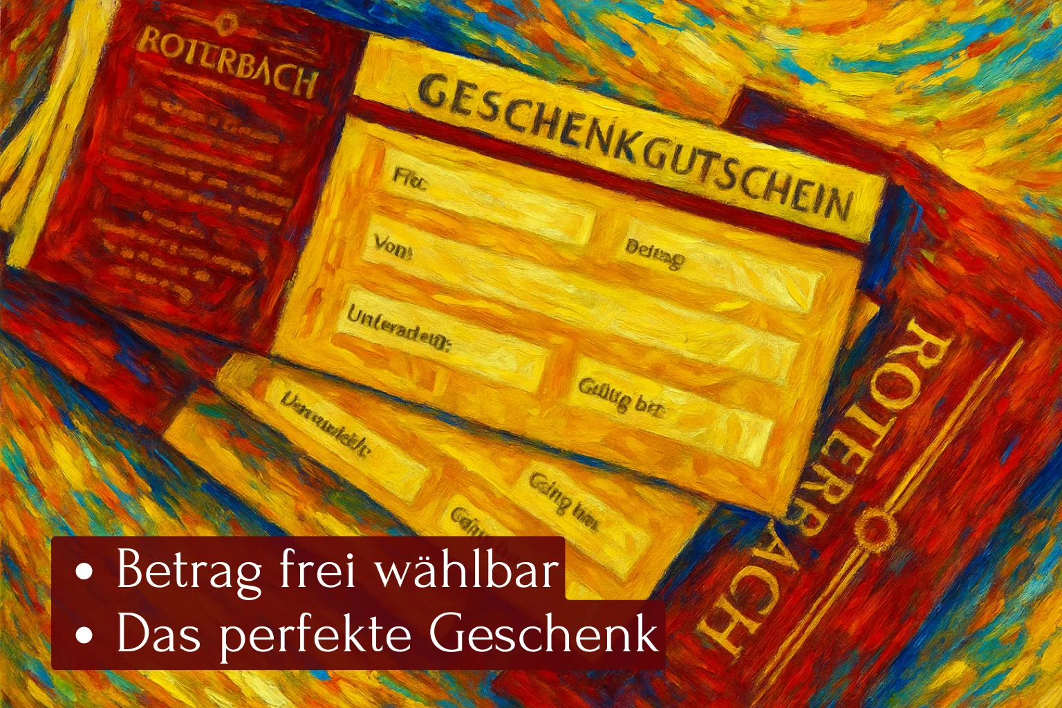 Geschenkgutschein Betrag frei wählbar Das perfekte Geschenk.(1)