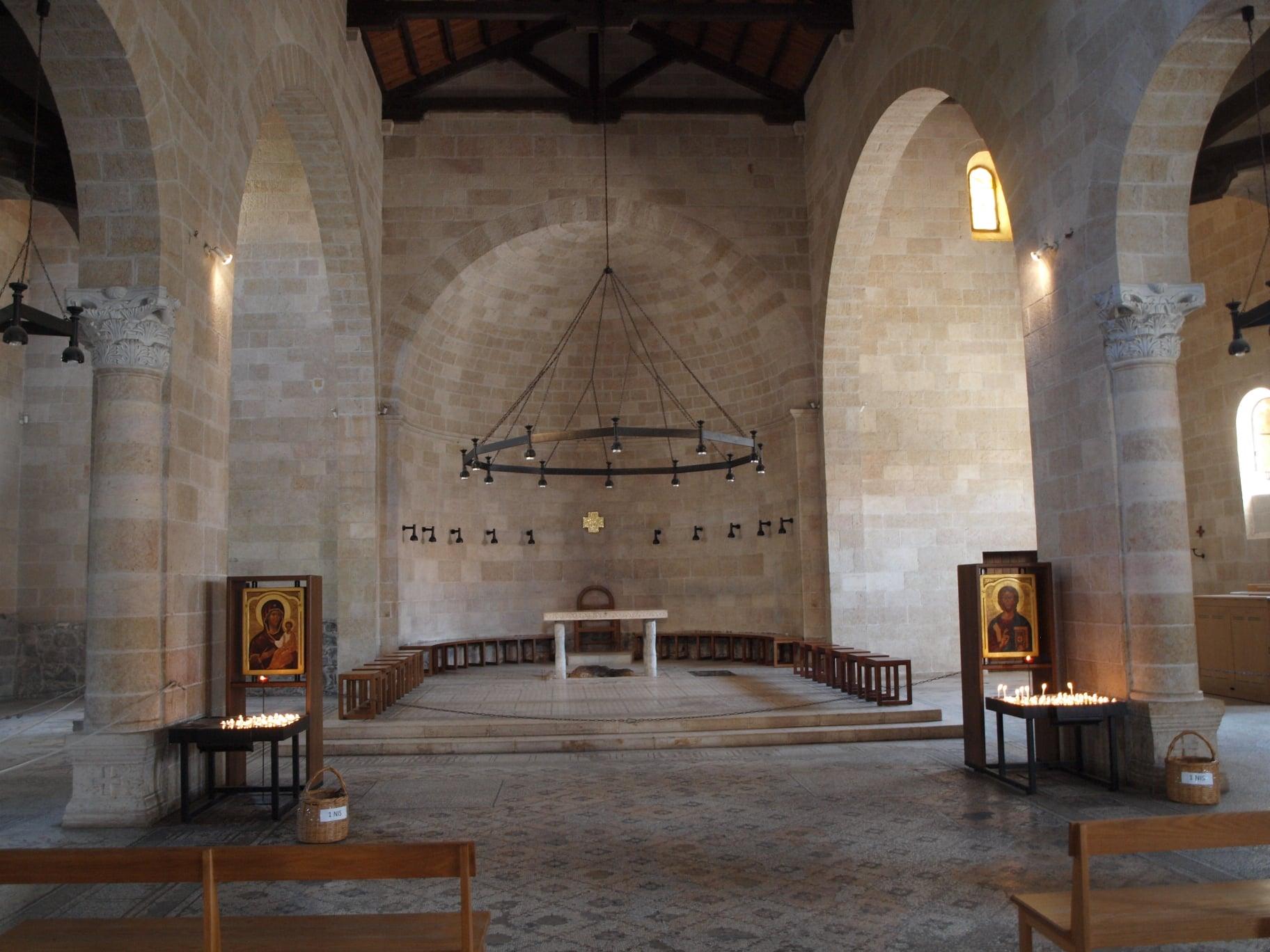 Kirche der Brotvermehrung in Tabgha in Israel
