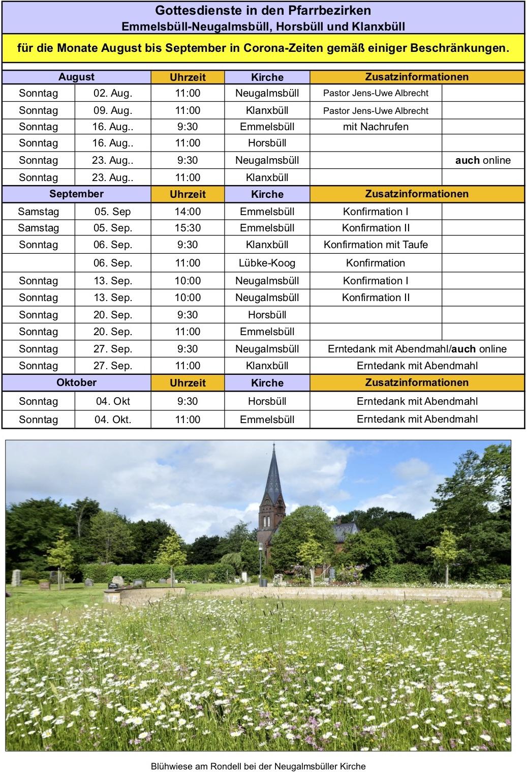 Gottesdienste