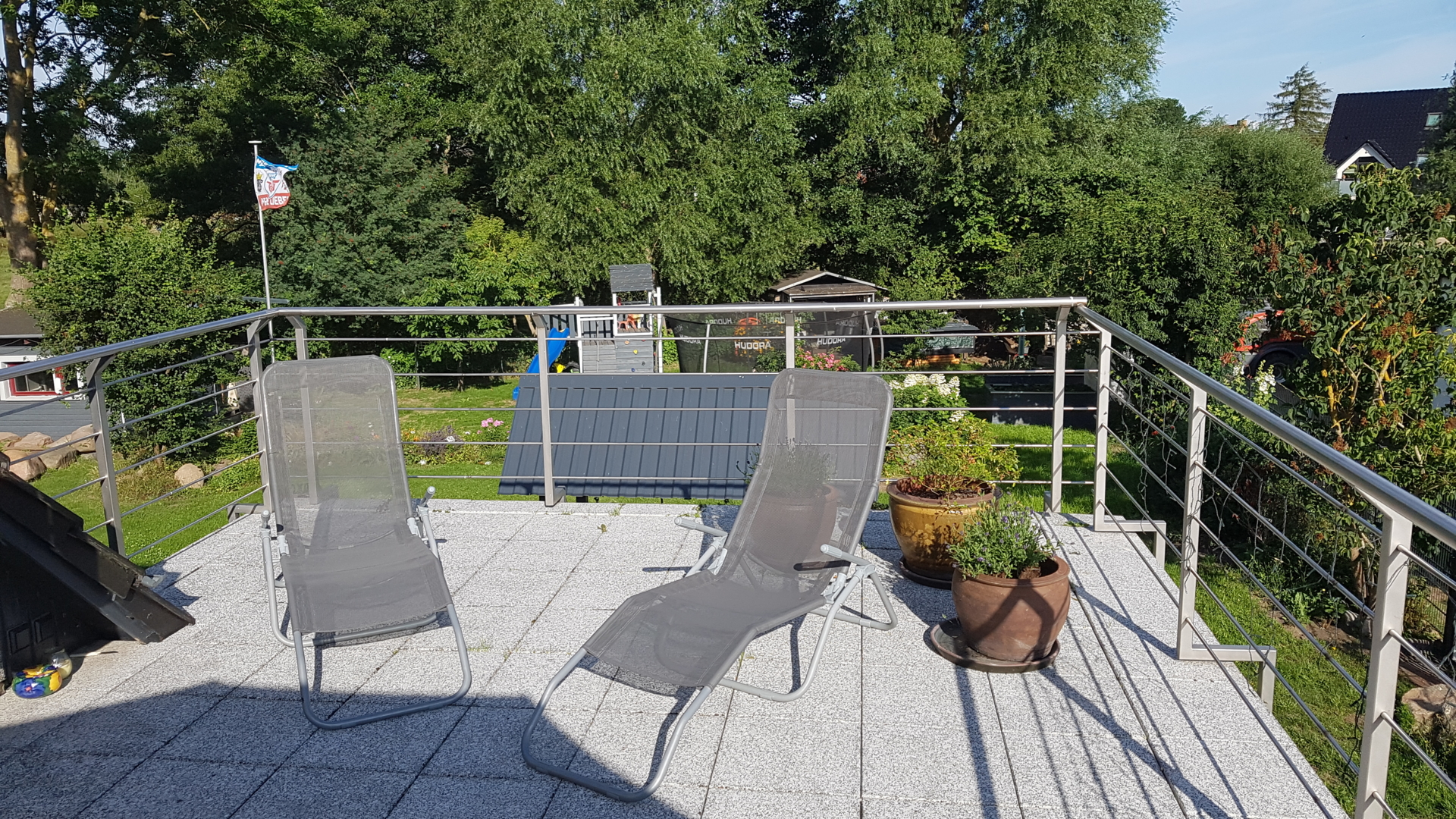 Terrasse Liegestühle