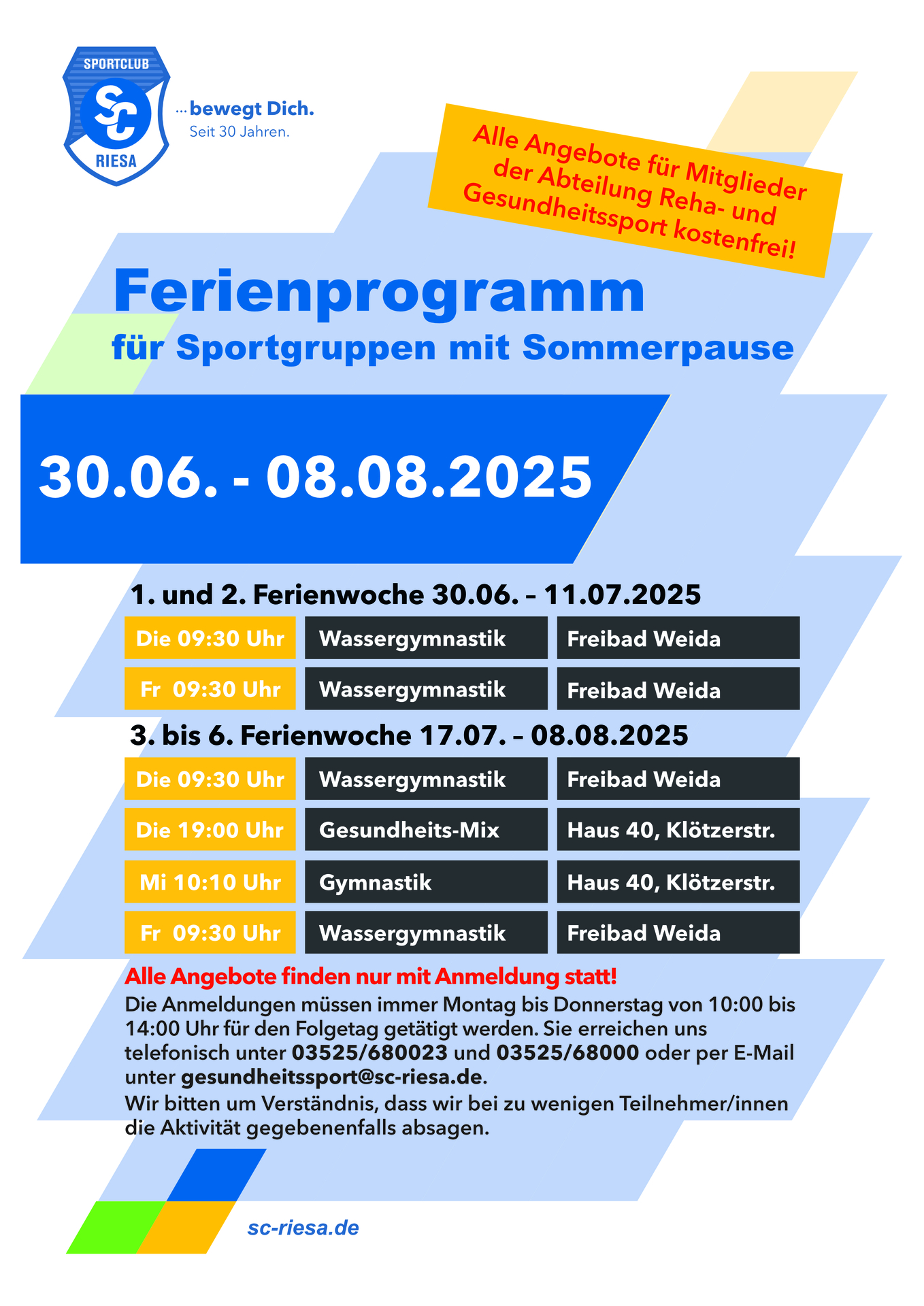 Sommerprogramm