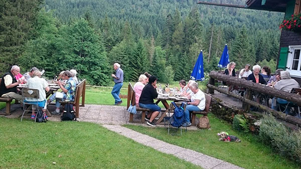 Beim Rasten