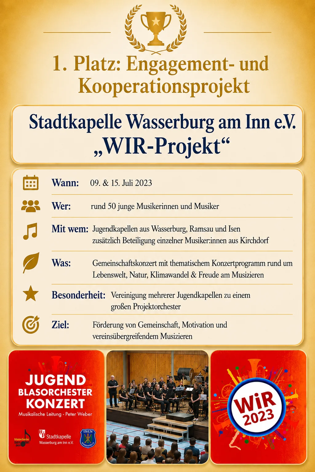 1. Platz: Engagement- und Kooperationsprojekte (2023)