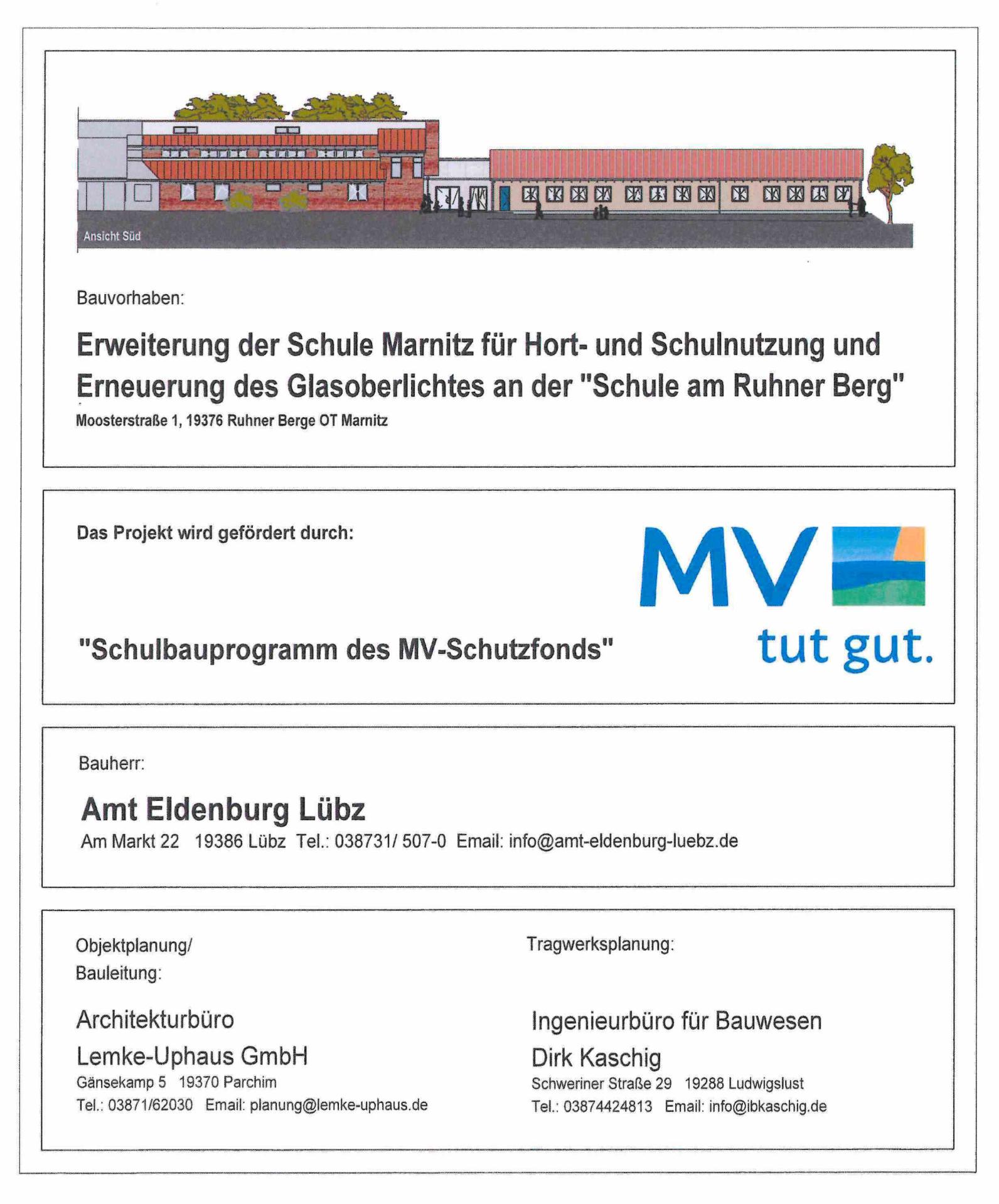 Marnitz, Schule und Hort