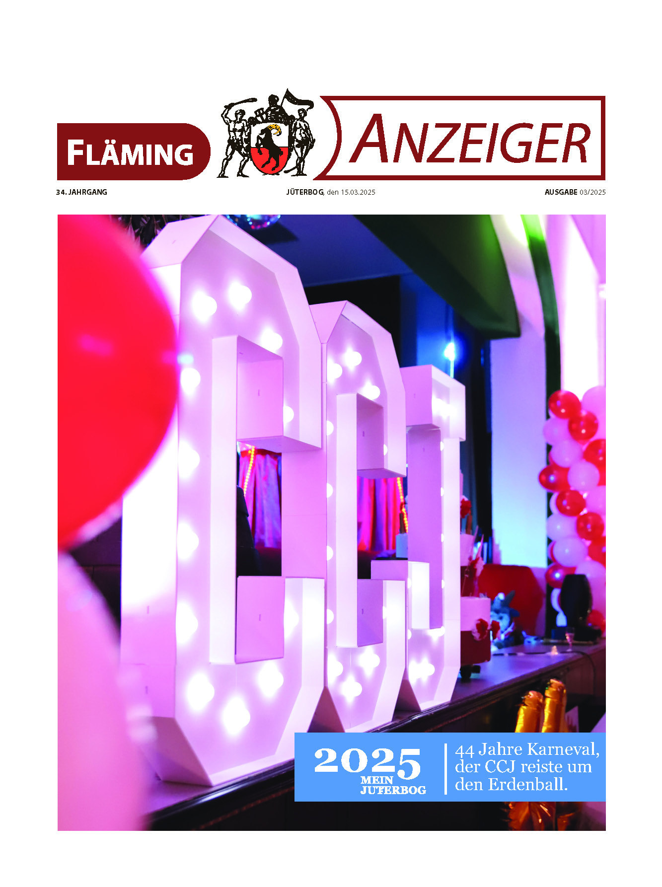 Fläminganzeiger Titel MRZ 2025
