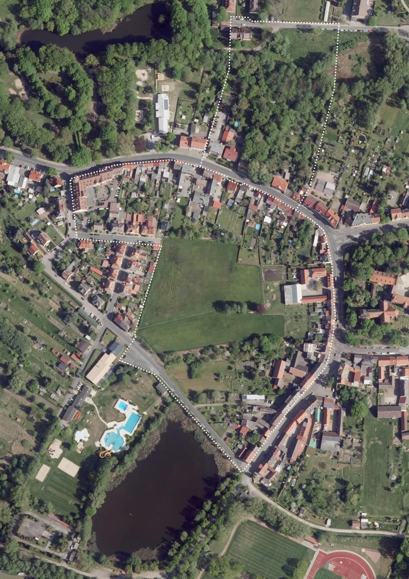 Rahmenplan Vorstadt Damm, Luftbild
