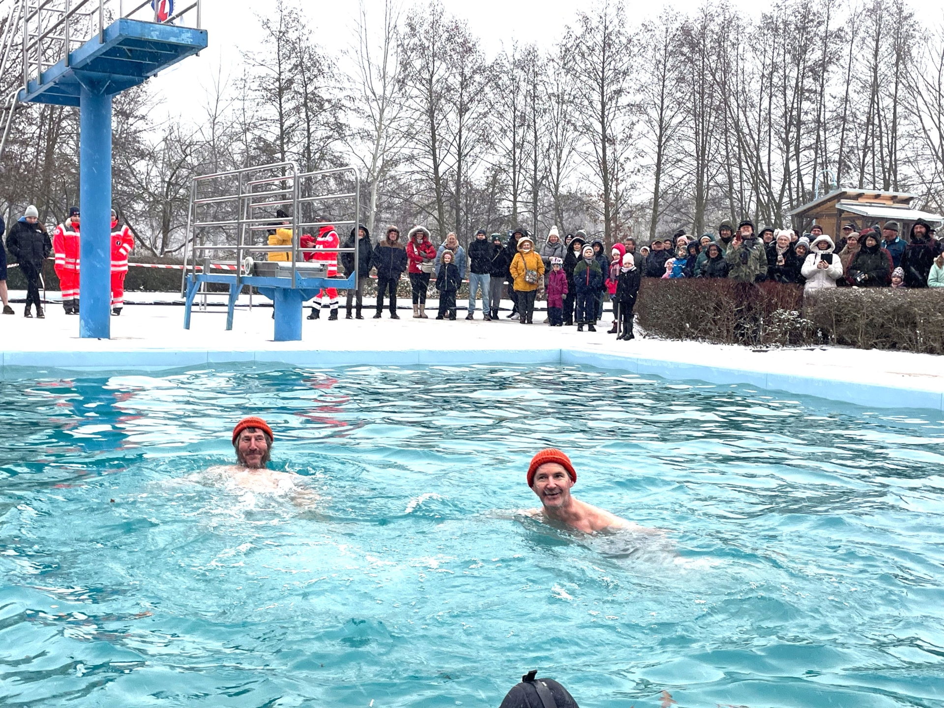 Neujahrsbaden 2025 Teilnehmer