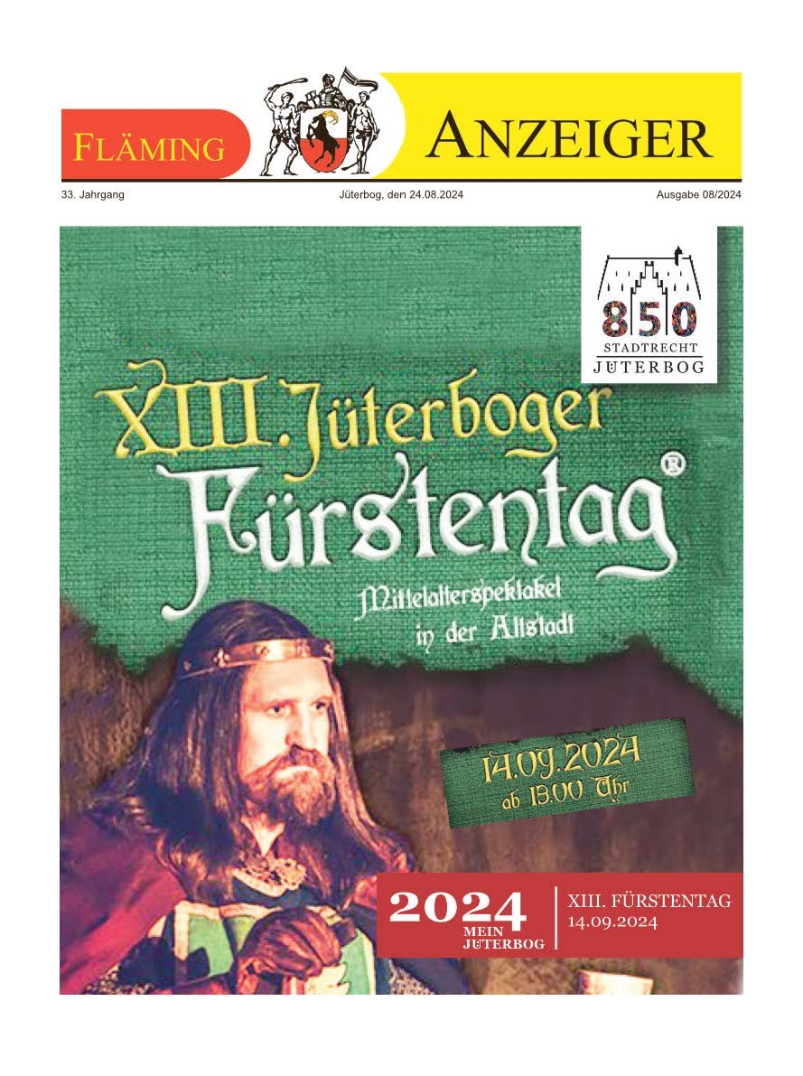 Fläminganzeiger Titel August 2024