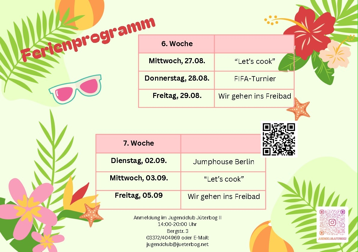 Teil 3 - Sommerferienprogramm