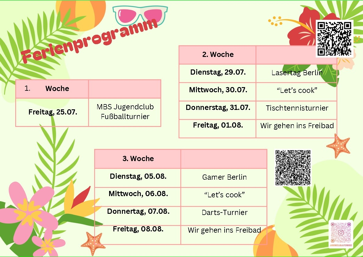 Teil 1 - Sommerferienprogramm