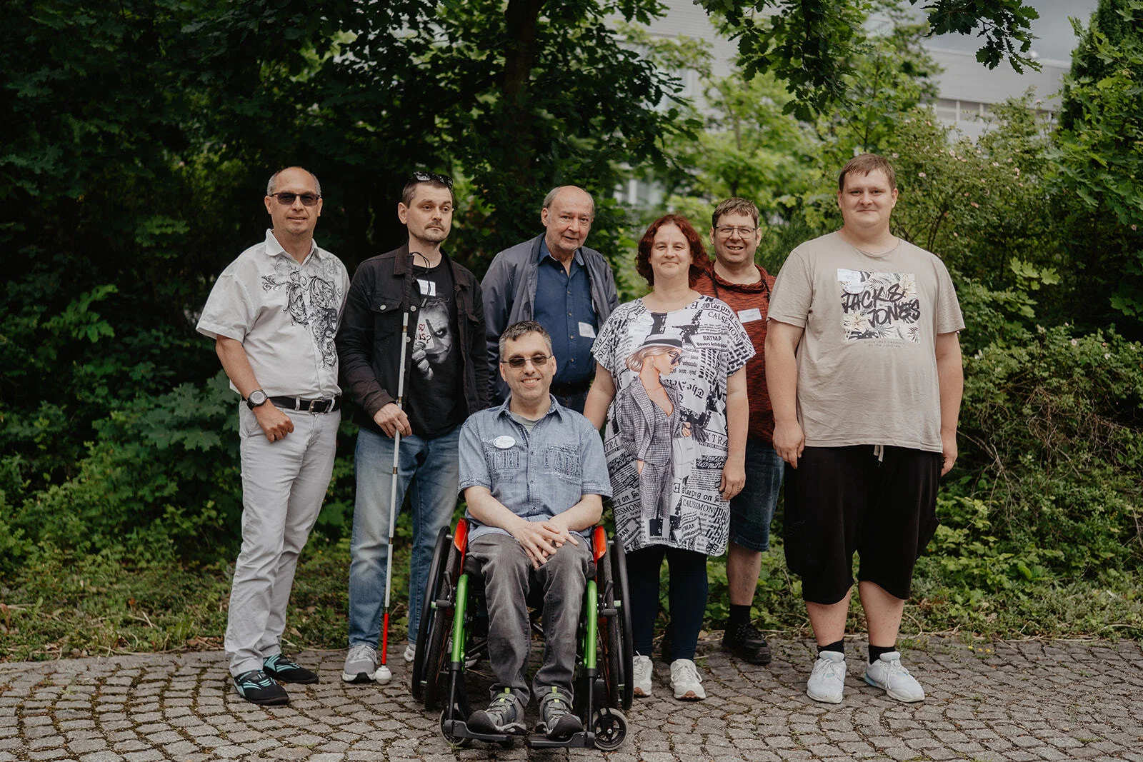 Auf dem Bild sind die sieben Mitglieder des Sprecherrats abgebildet. Es sind 6 Männer und 1 Frau.