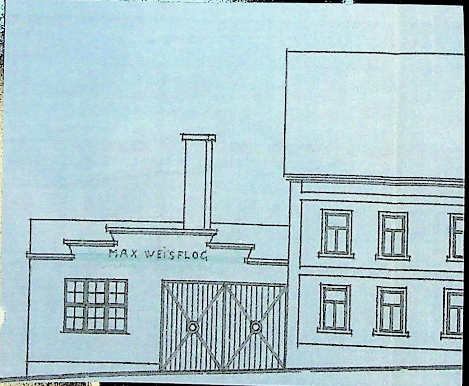 Zeichnung Seitenanslicht Gebäude R