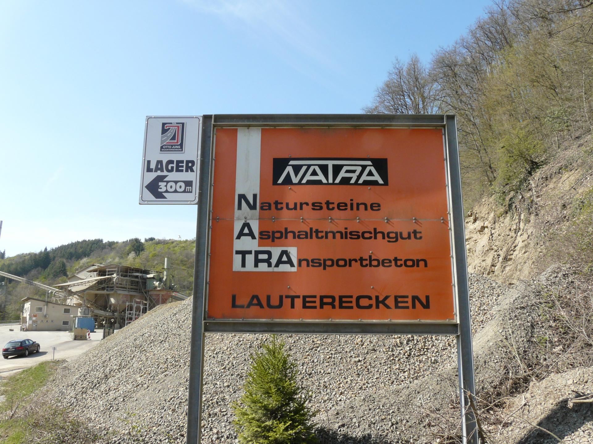 Logo Natra Schild / Fotos wurden bereit gestellt von: Werner Zimmer (†), Siegfried Gollnick,  Markus Christian