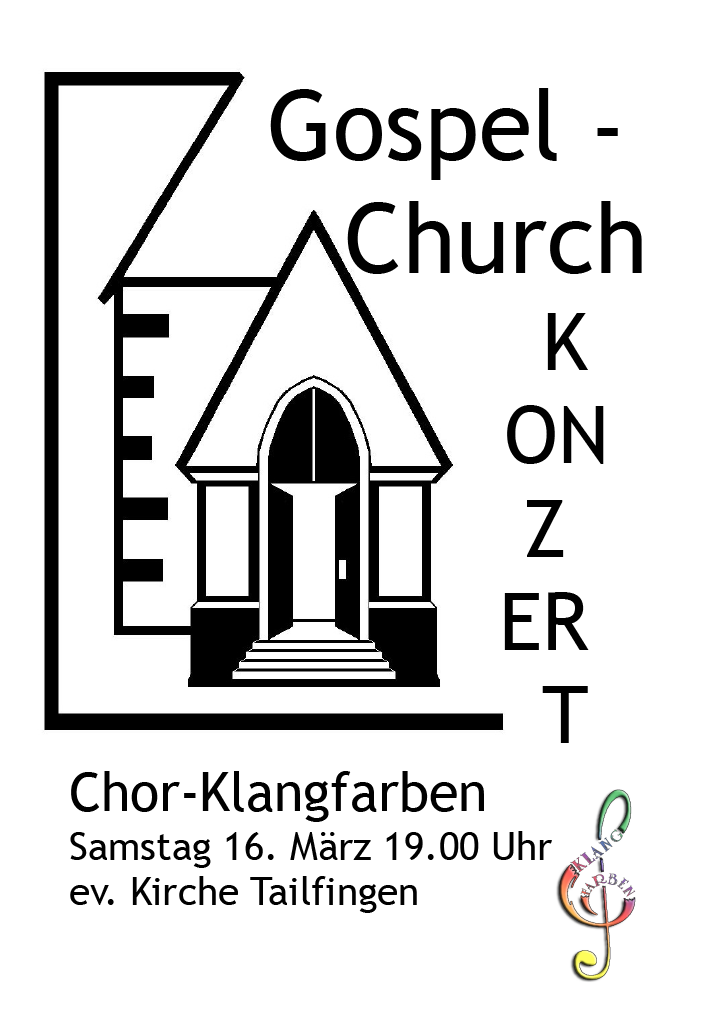 Plakat Gospelchurch Klangfarben
