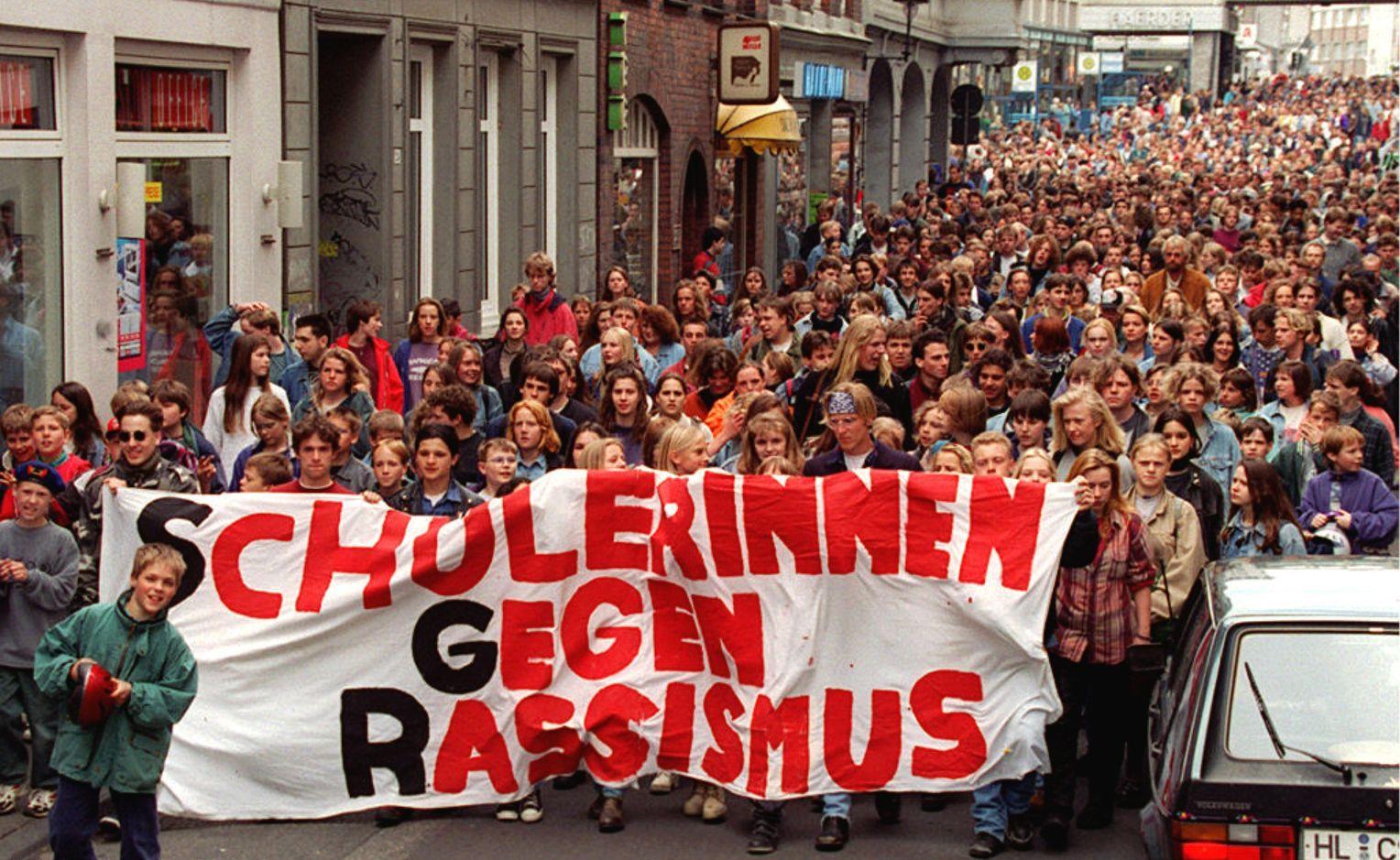 Demo nach Brandanschlag 1994