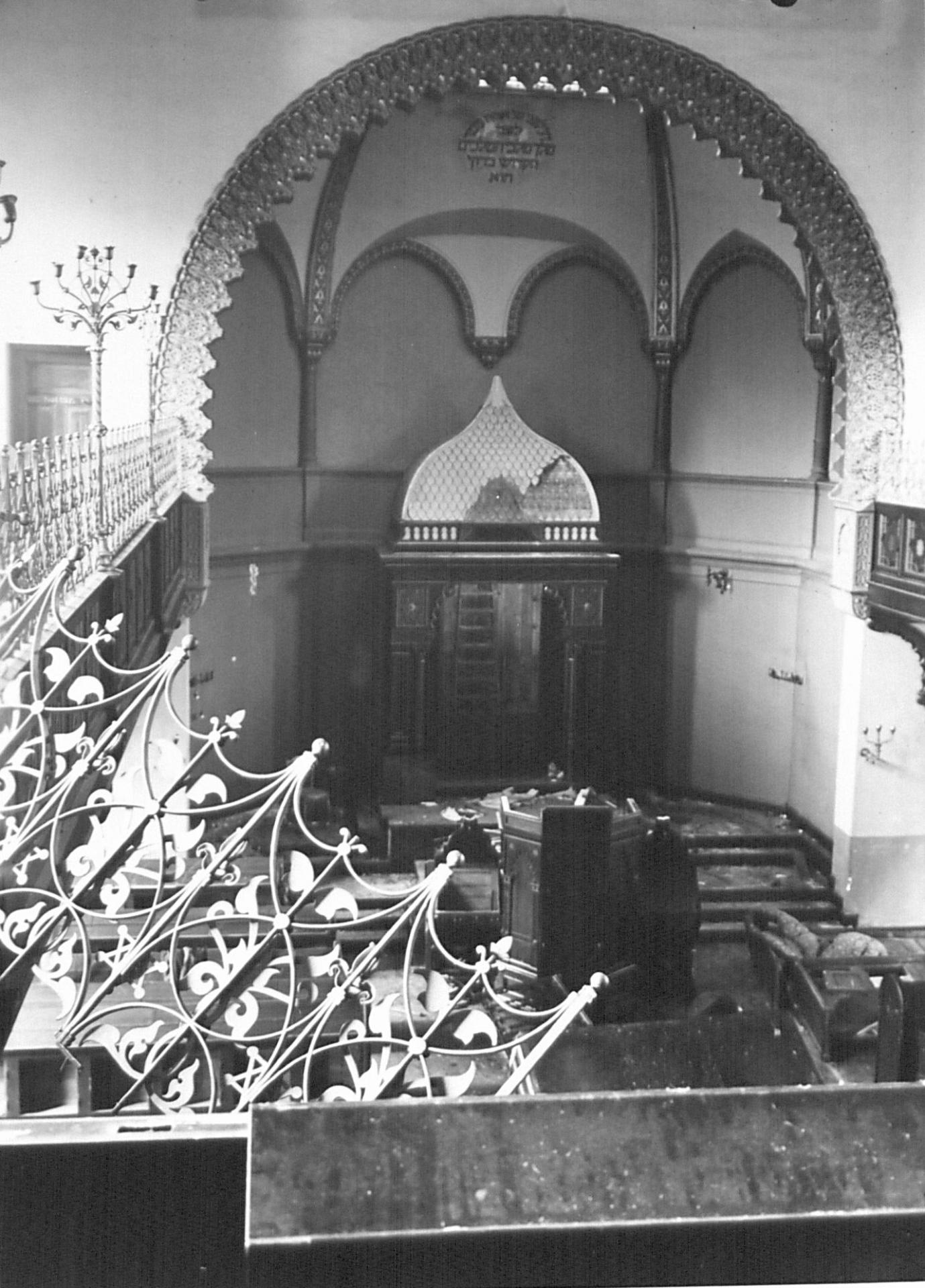 Synagoge nach Pogromnacht November 1938, Quelle: Fotoarchiv der Hansestadt Lübeck