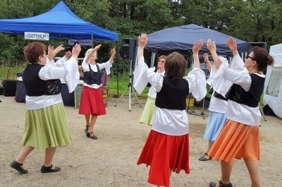 Ein Auftritt unserer Tanzgruppe beim Sommerfest im Freilichtmuseum in Molfsee
