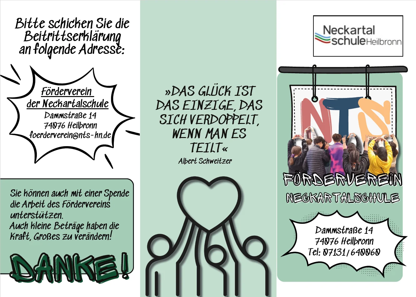 Miniaturbild des Flyers vom Förderverein.