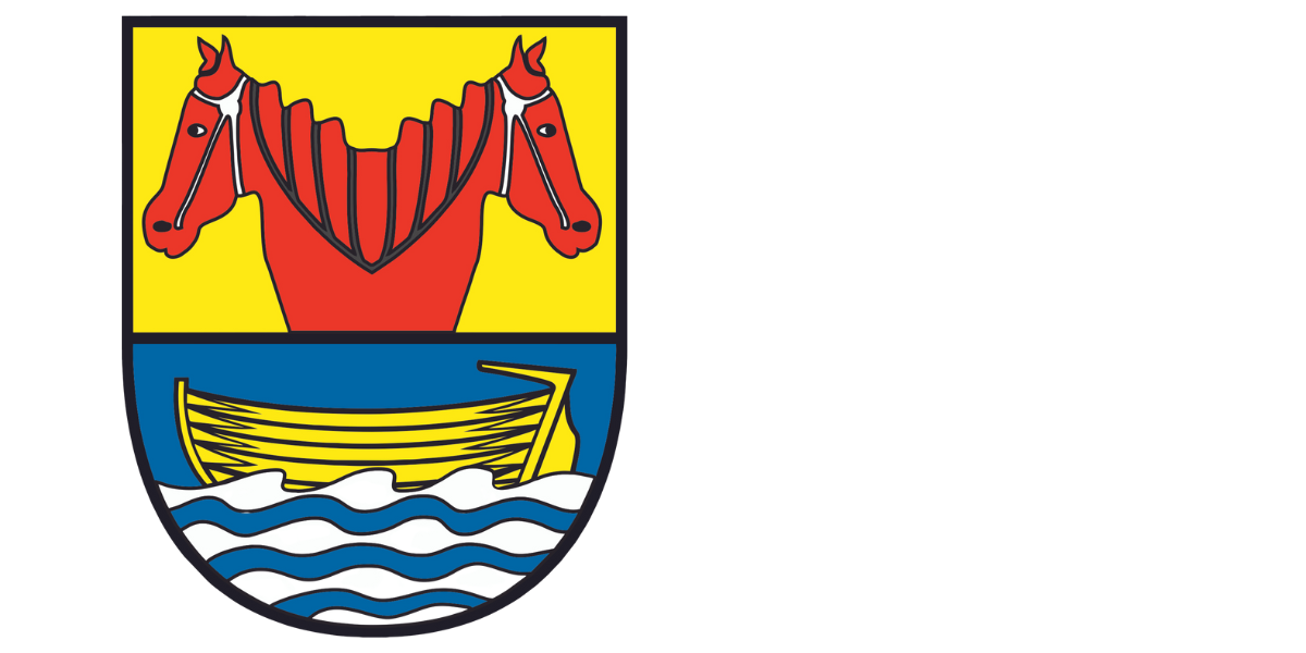 Gemeinde Berne Wappen  - Weißer Text