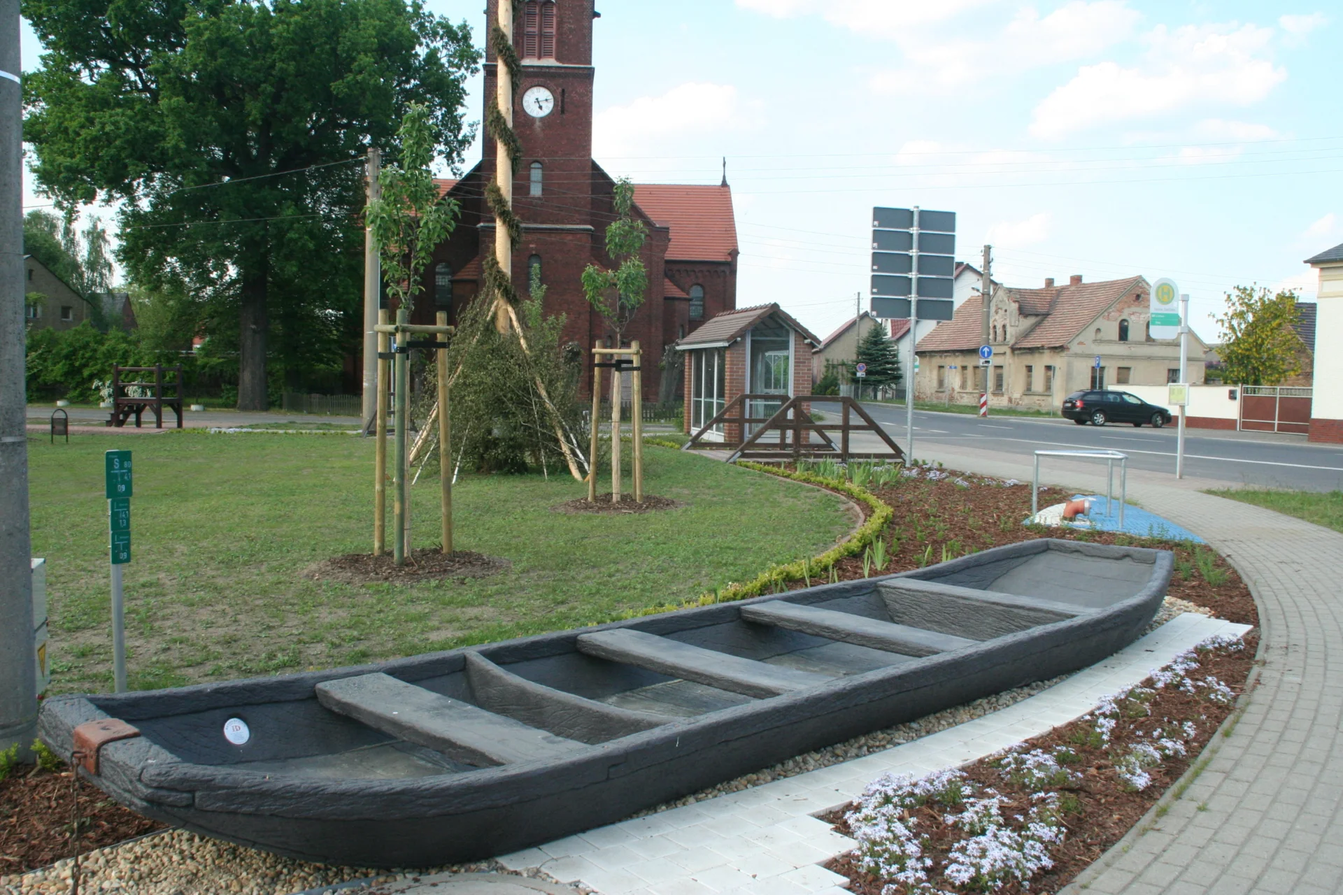 Dorfplatz in Fehrow