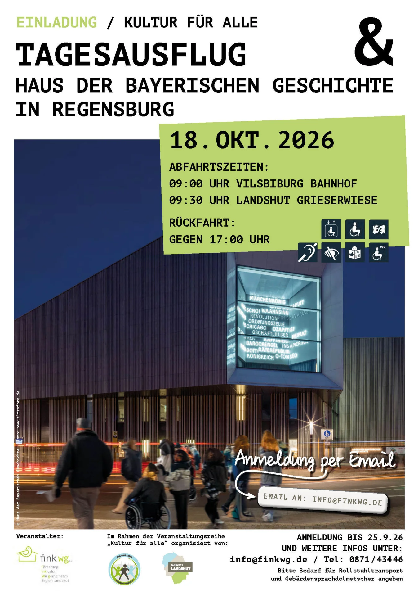 Plakat Tagesausflug Haus der Bayerischen Geschichte