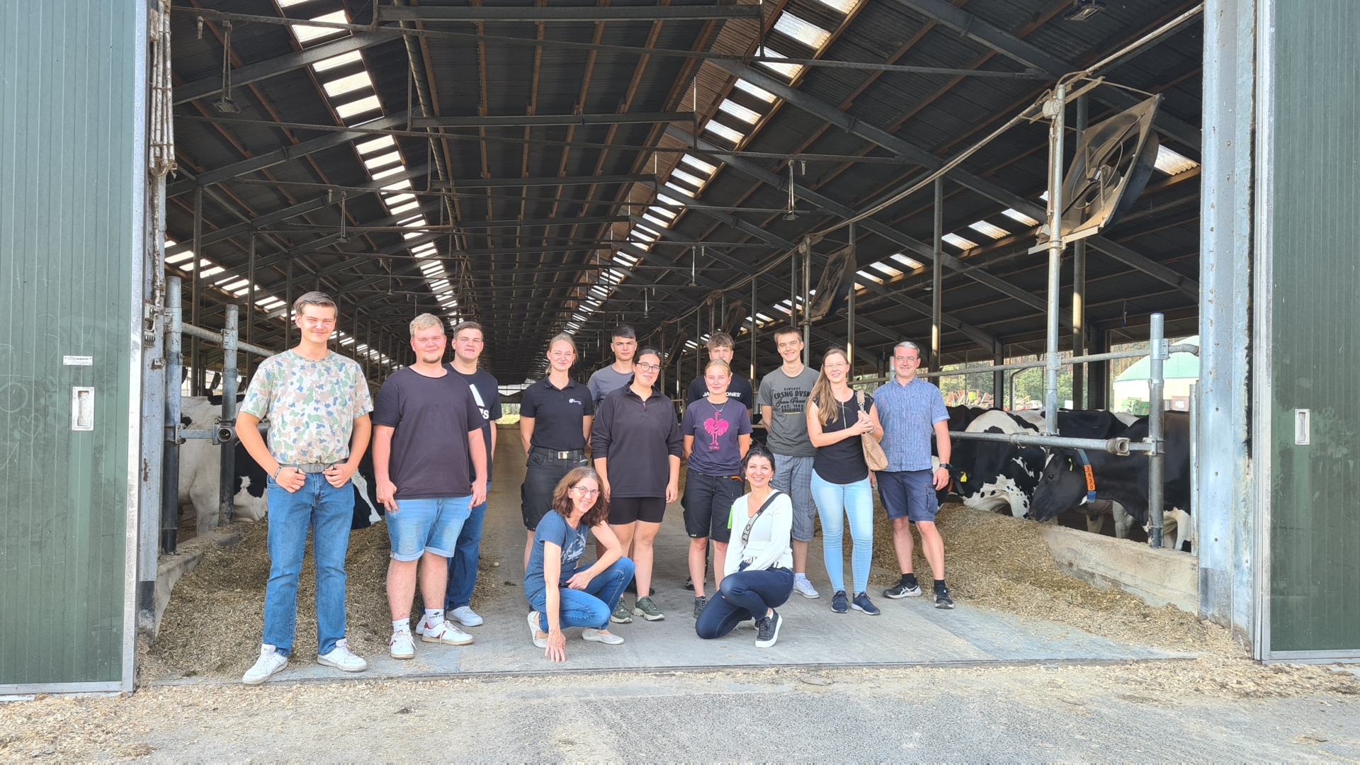 Gruppenfoto zum Azubi-Kennenlerntag in Lübbinchen