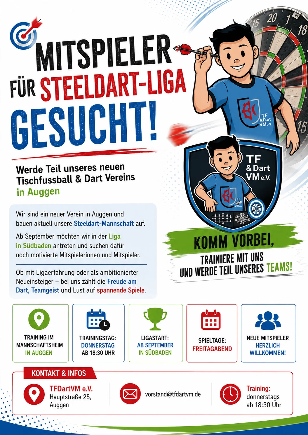 Mitspieler Steel-Dart Liga gesucht