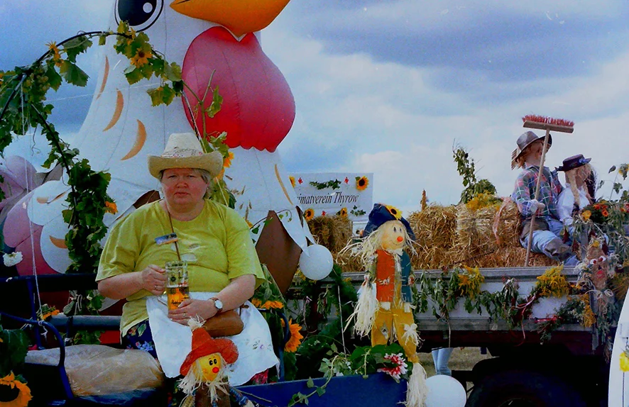 4. Kreiserntefest in Lüdersdorf, Erntewagen