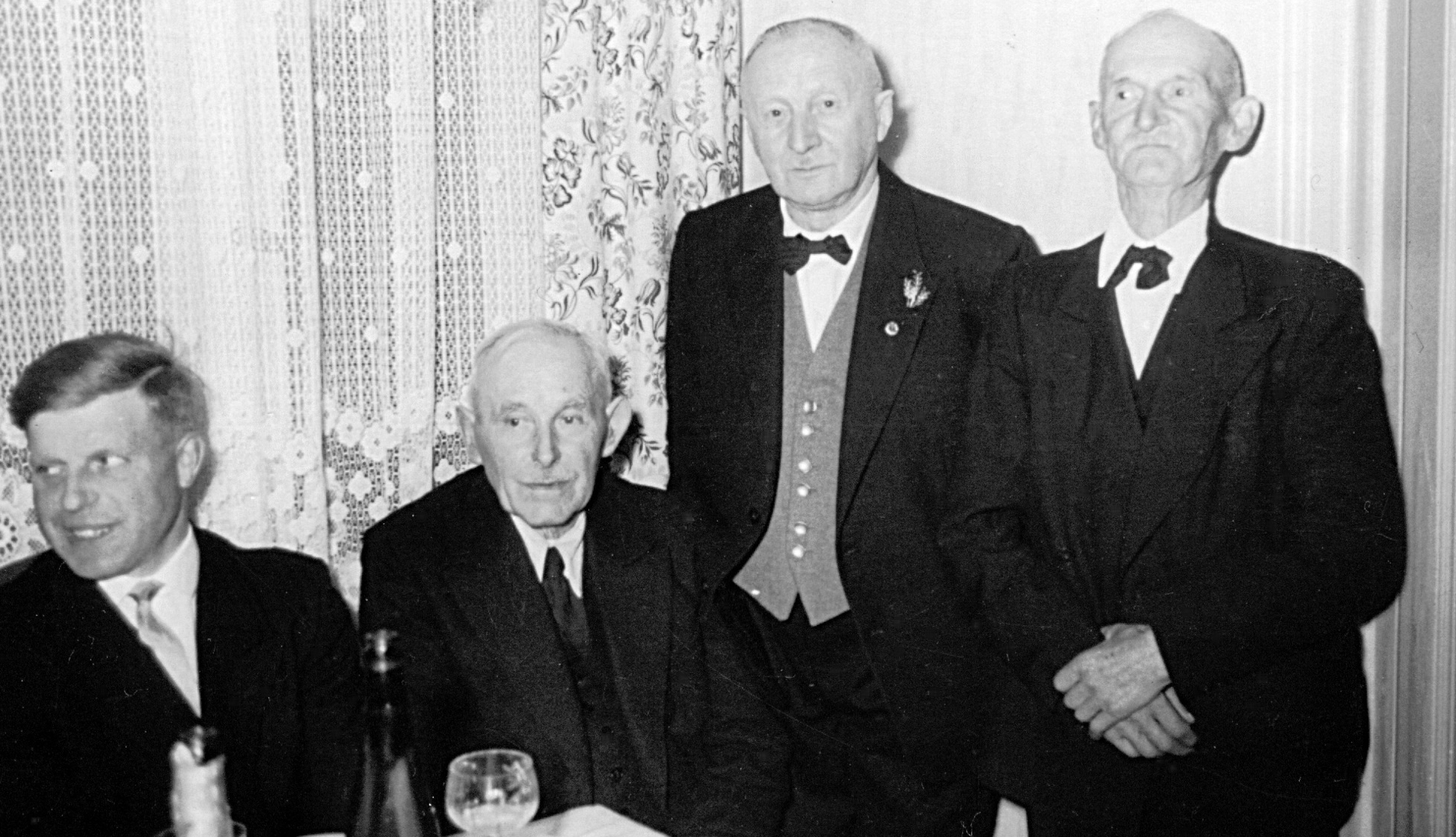Honoratioren unter sich - Heini Sebastian, Paul Schulze, Albert Wuthe und Alfred Lehmann (1963)