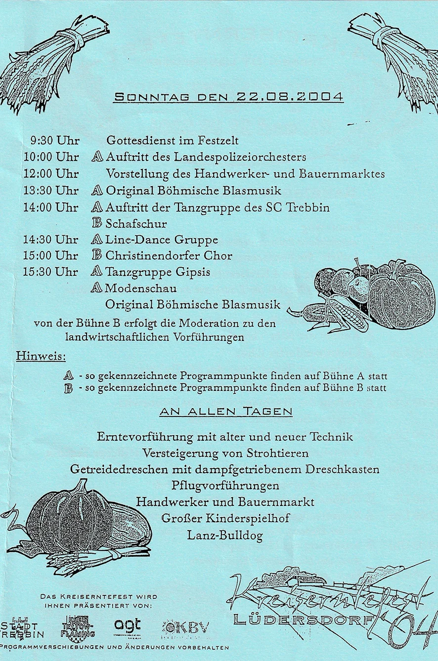 Der Programmablauf in Papierform
