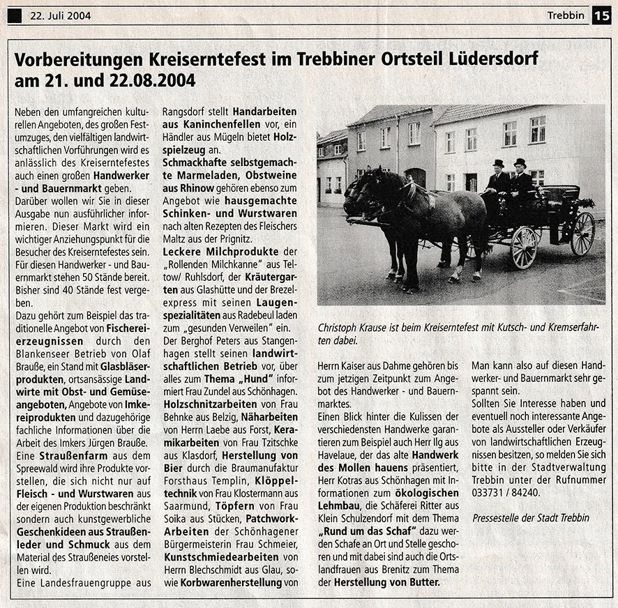 Trebbiner Anzeiger Nr.8-2.Jahrgang-34 Woche
