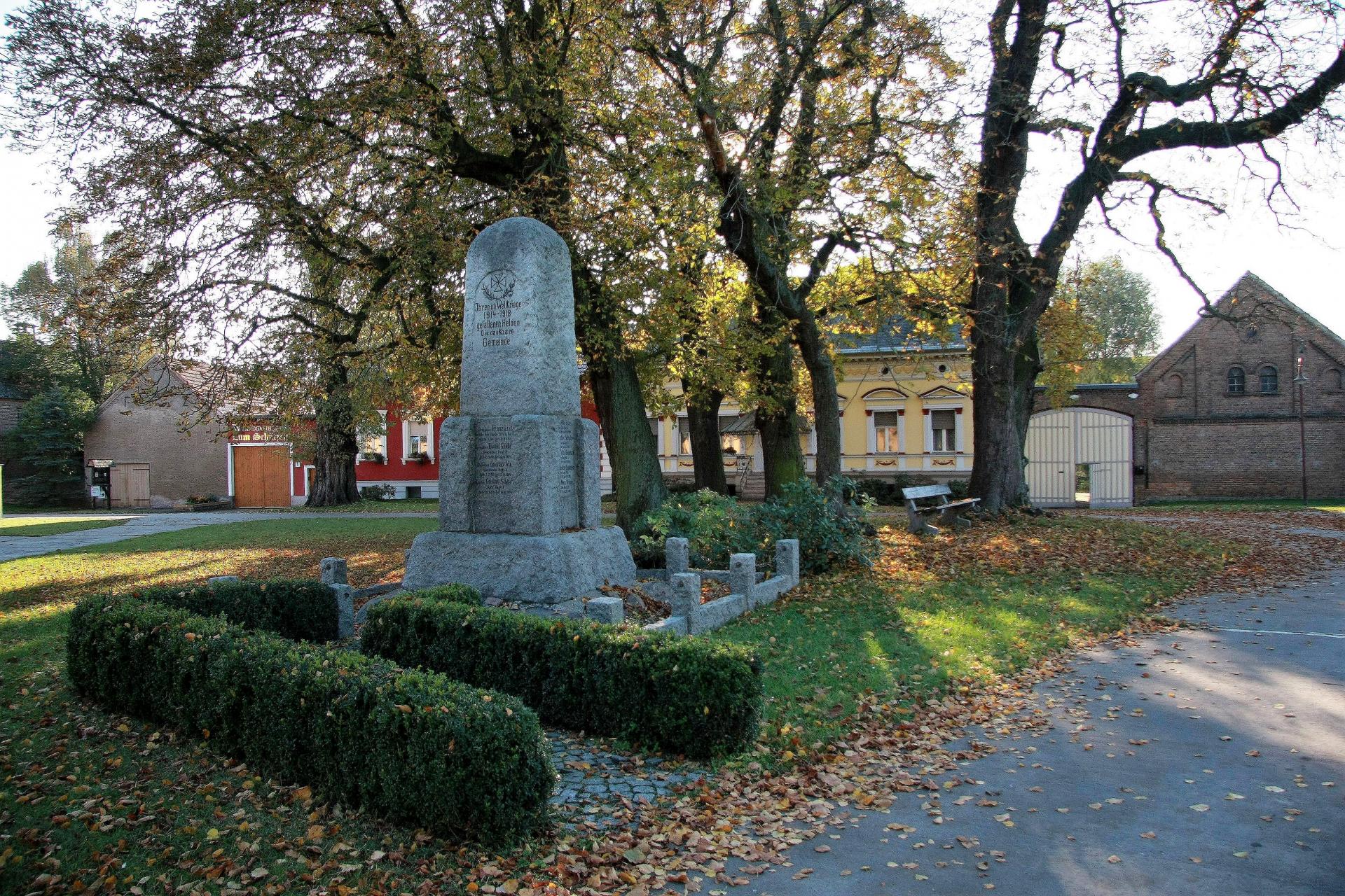 Das Kriegerdenkmal in Lüdersdorf 