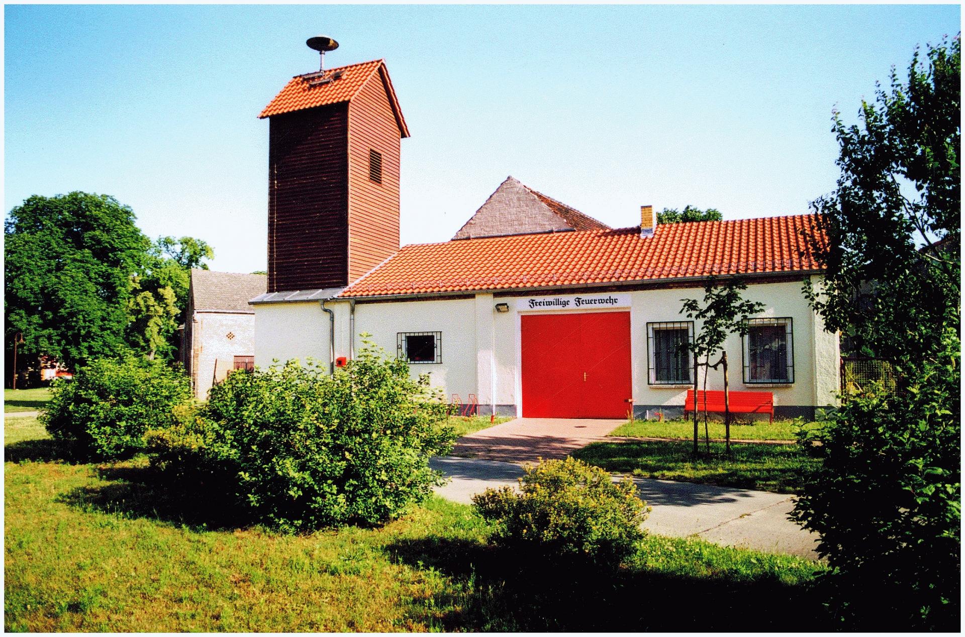 Das ehemalige Spritzenhaus der Feuerwehr in Lüdersdorf