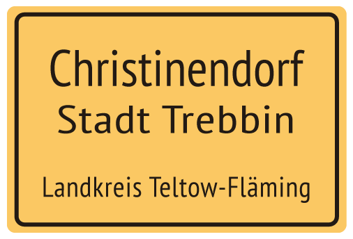 Christinendorf Ortsschild