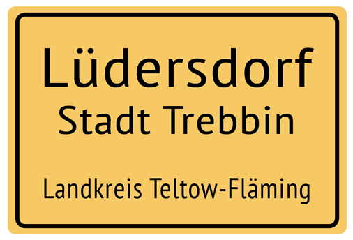 Ortsschild Lüdersdorf