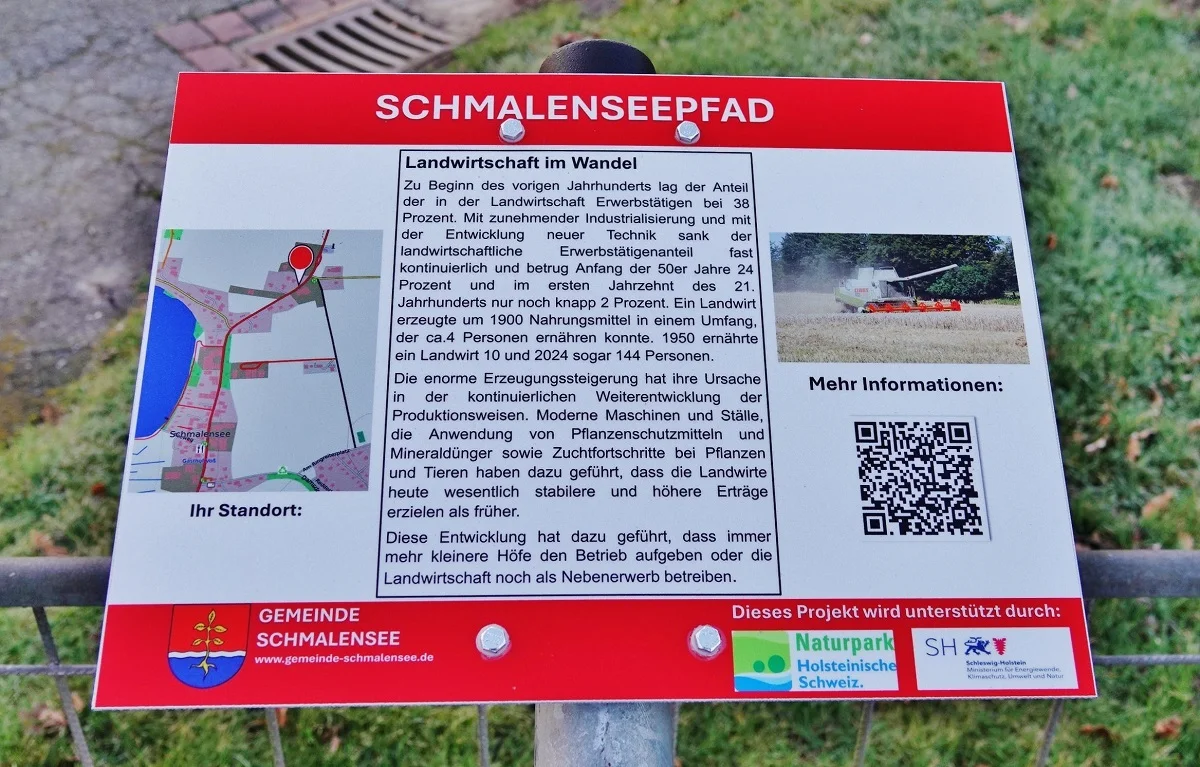 Die Landwirtschaft dominiert im Ortsbild